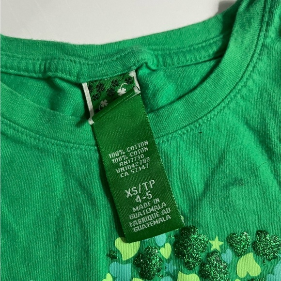 Target • Green Shamrock Kids Tee Shirt St Patrick’s Day - Picture 3 of 4